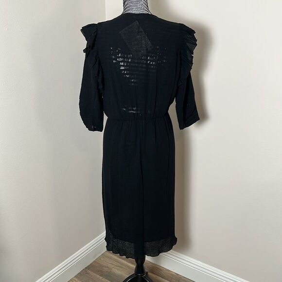 NWT!!  MASSCOB Gardiner ruffle-trimmed dress size L - Picture 6 of 15